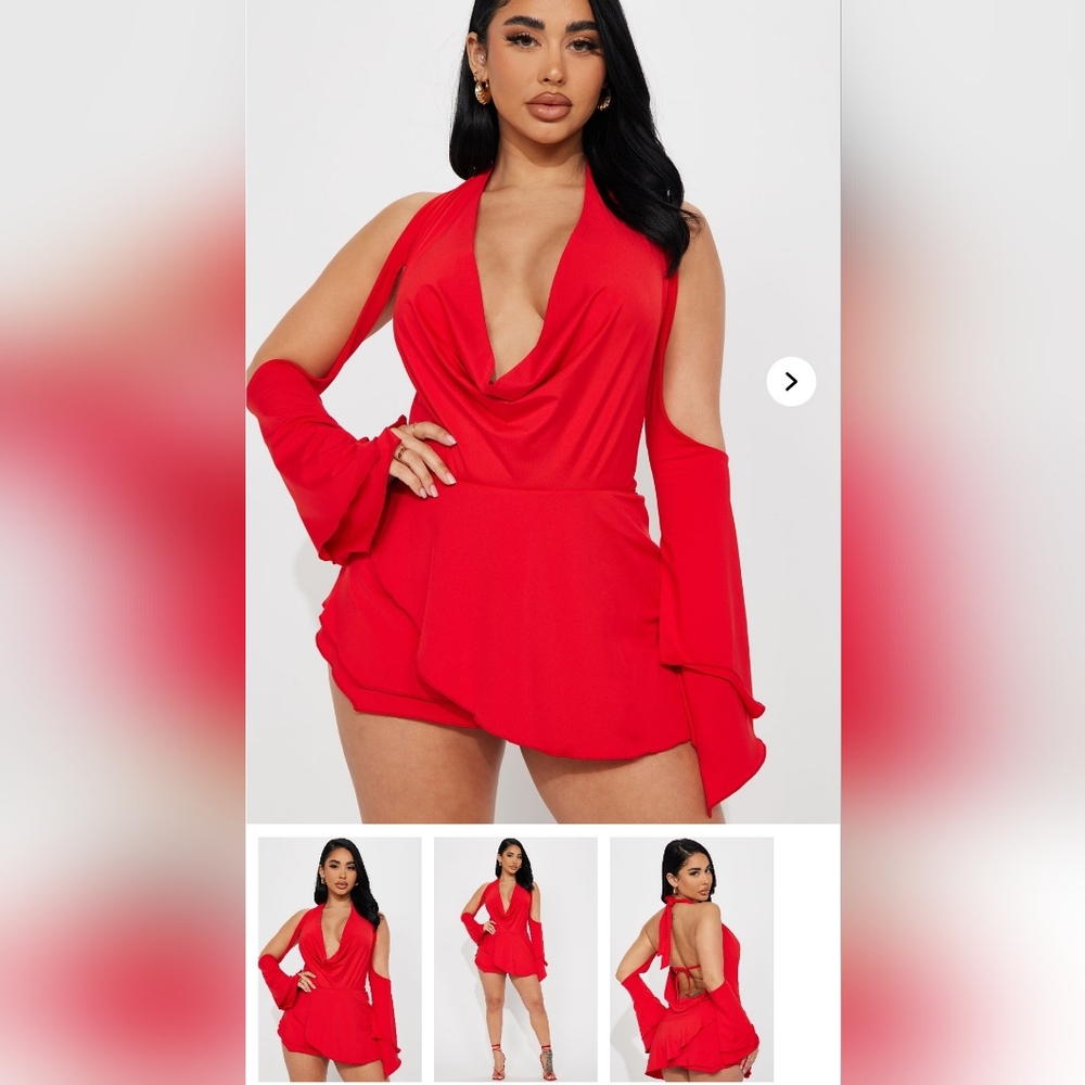 New mini red dress